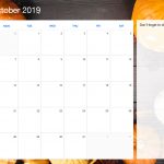 Editable October Calendar 2019 To-Do List