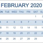 Calendar February 2020 Template