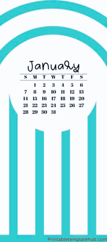 January 2024 calendar Free wallpaper for iphone free download