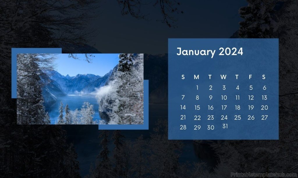 January 2024 calendar wallpaper for desktop background hd quality