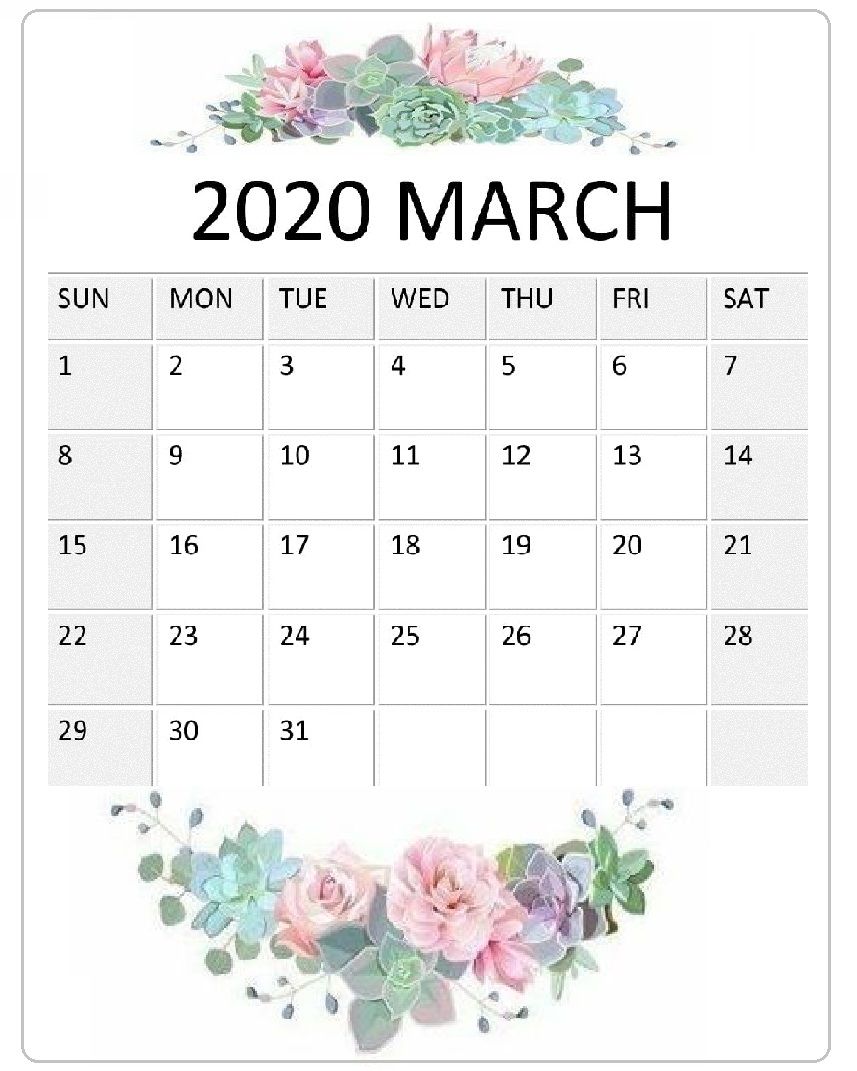 2020 Calendar Template March 2020 Wallpaper Latest Download Wallpaper