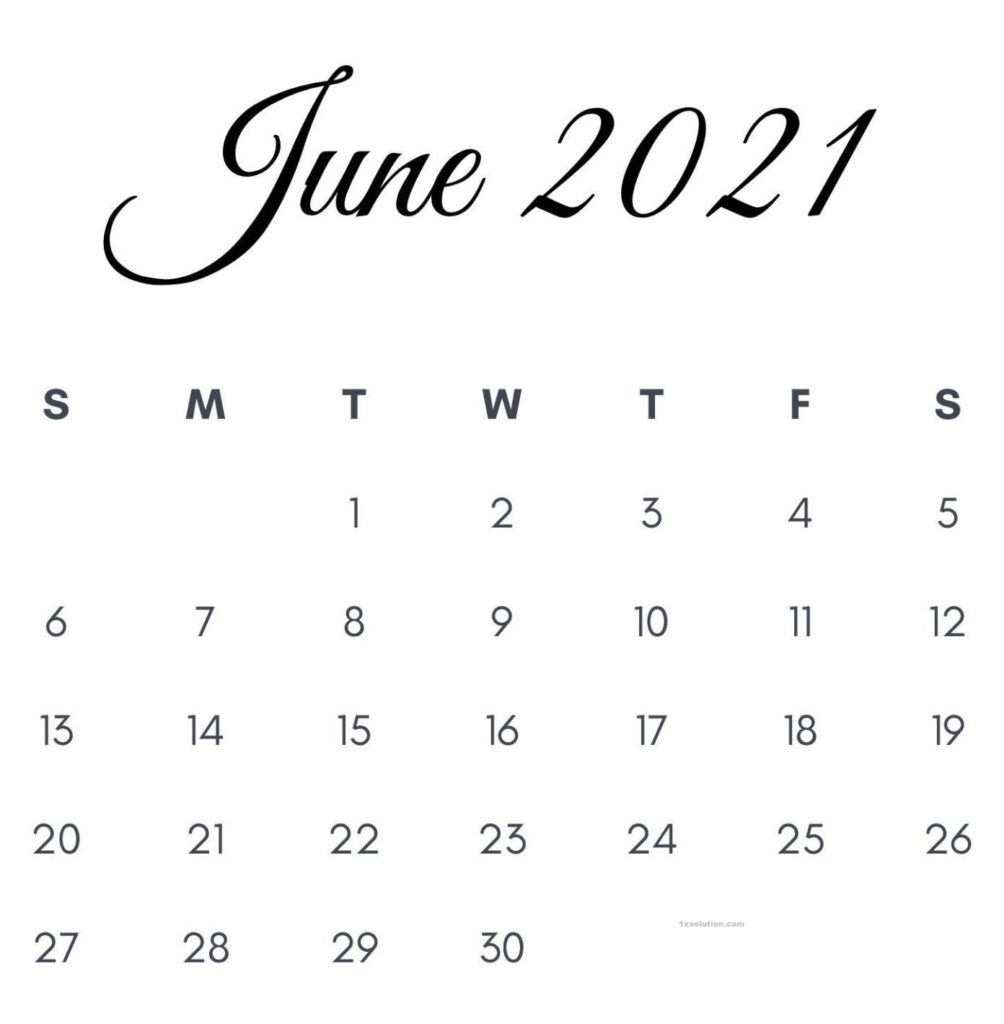 Free June Calendar 2021 Printable PDF Word Excel Templates