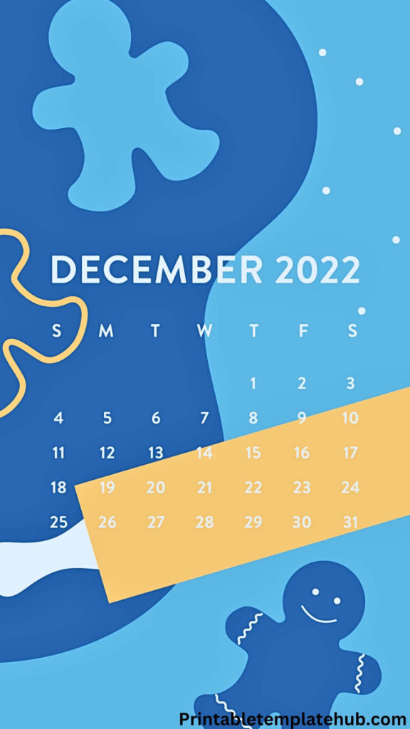 Free December 2023 Calendar iPhone Wallpaper