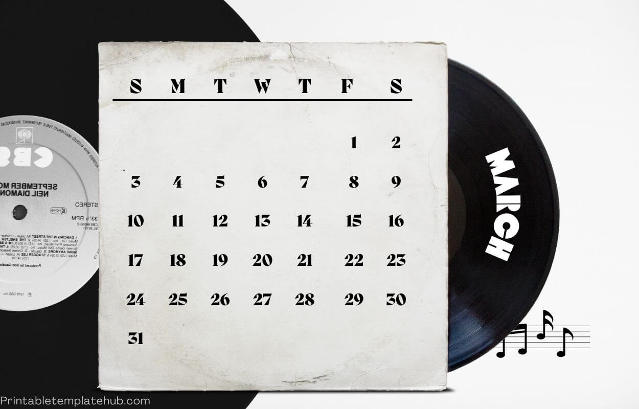 March 2024 Calendar for desktop