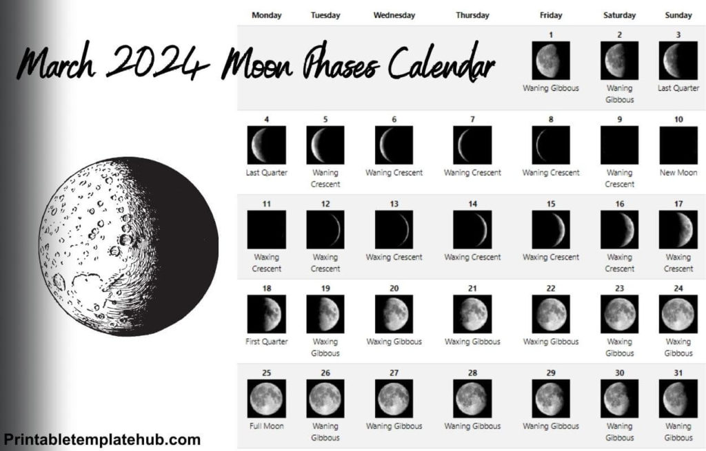 March 2024 Lunar Calendar
