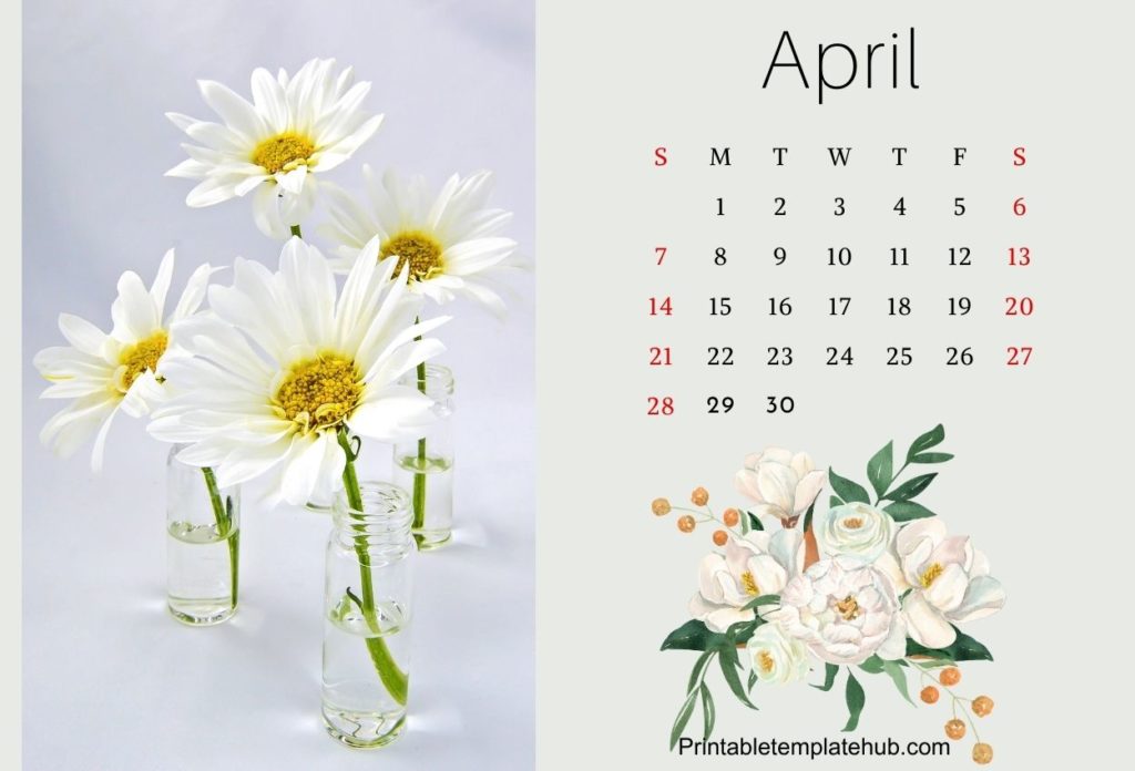 April 2024 Decorative Calendar