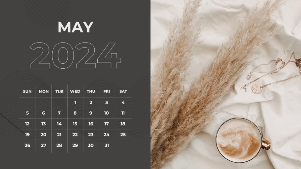 Cute May 2024 Calendar For Desktop