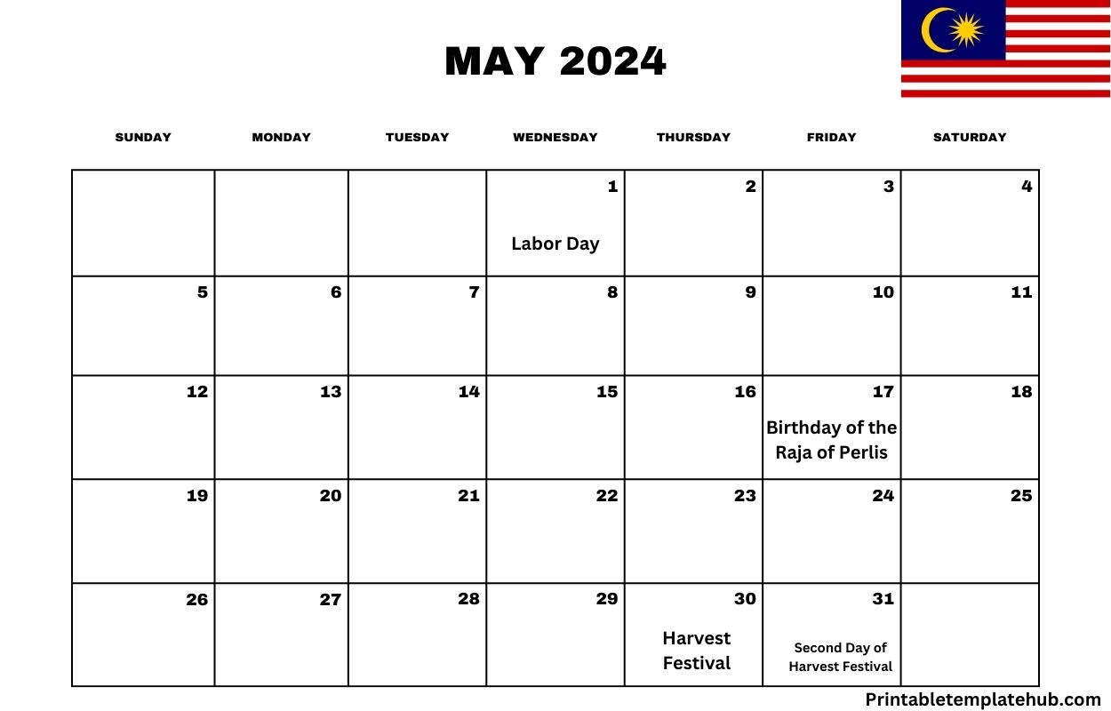 May 2024 Malaysia Calendar