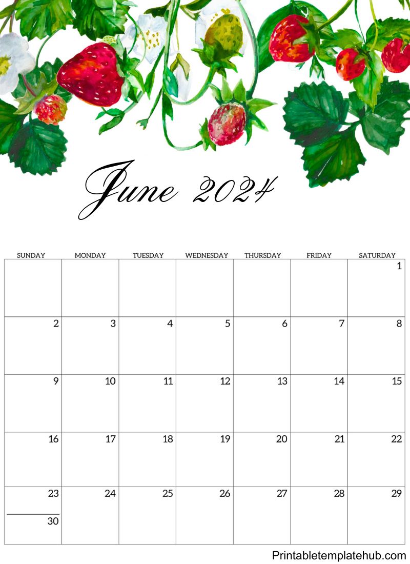 2024 June Floral wall template