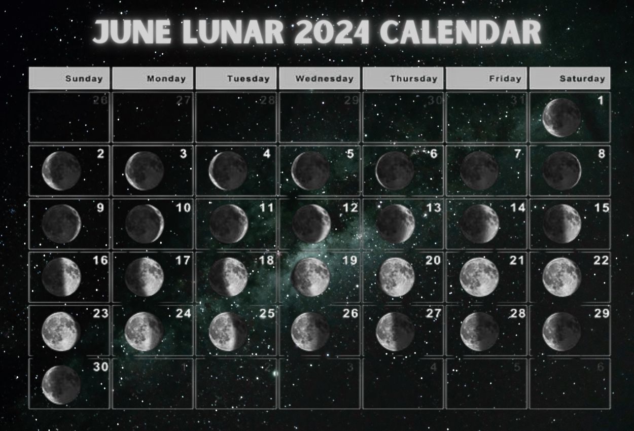 Lunar June 2024 Calendar
