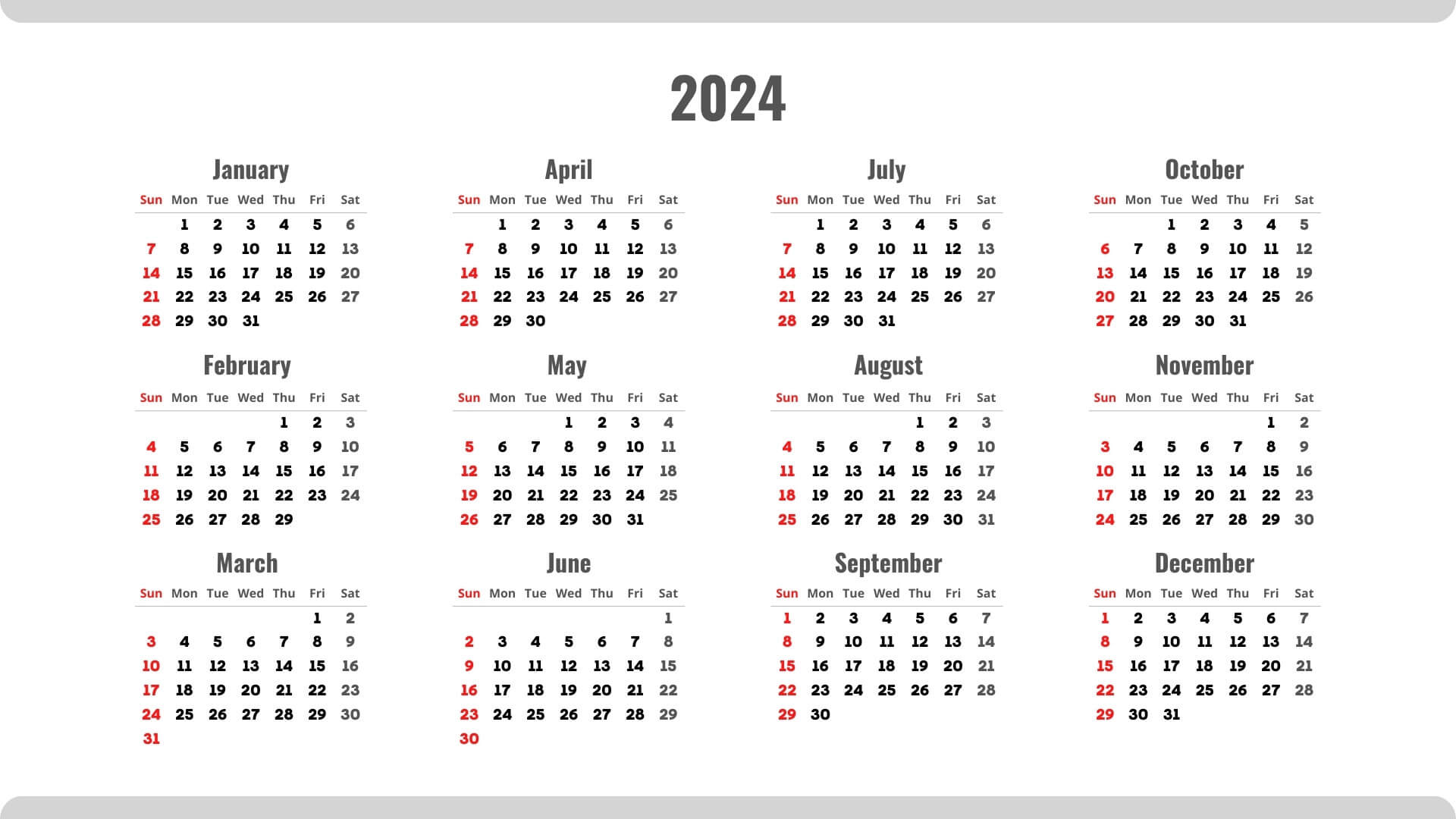 Free 2024 Word Calendar To Print