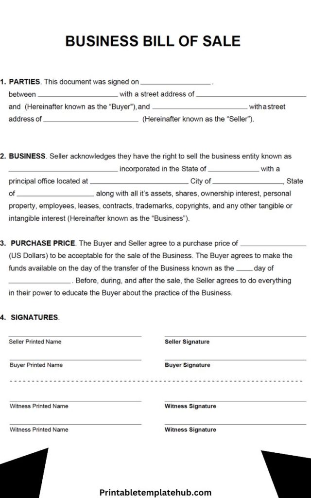 sample bill of sale PDF