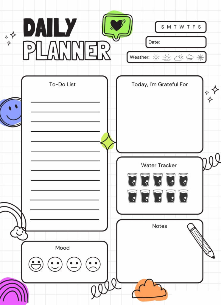 Printable Daily Schedule Planner 2024