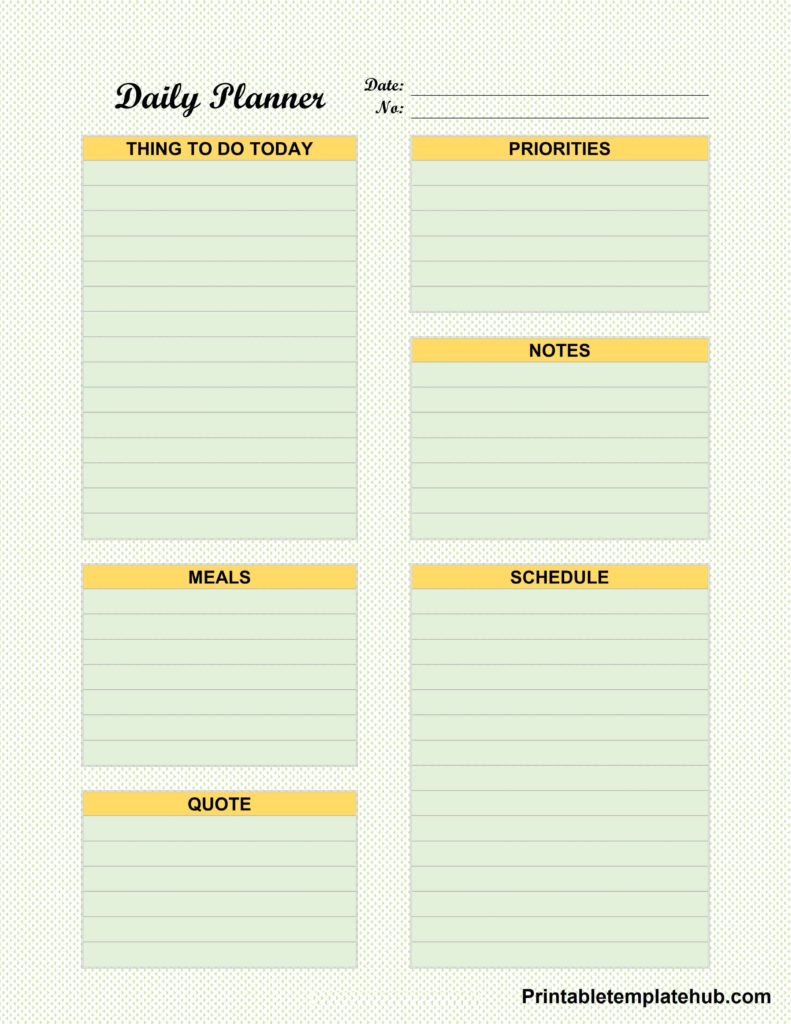 daily schedule planner for kids