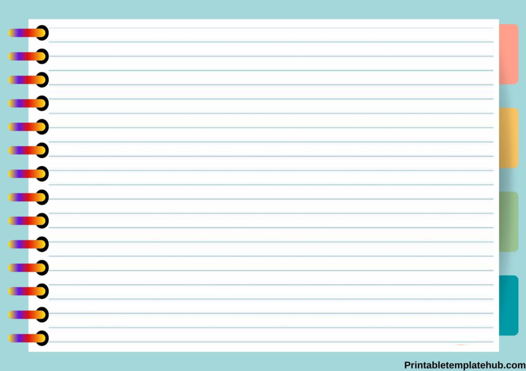cute lined paper printable