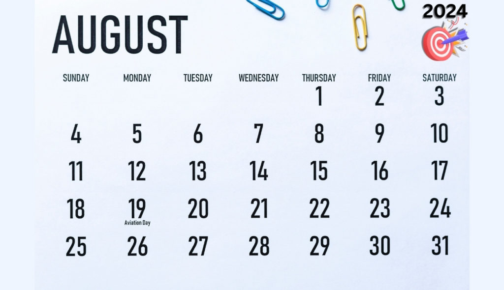 August calendar 2024